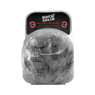 Rock Solid Donut C ring Clambowl Of 100 Pieces Clear