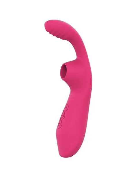 Azalea G-spot And Suction Vibrator - Pink - 7.1 Inch