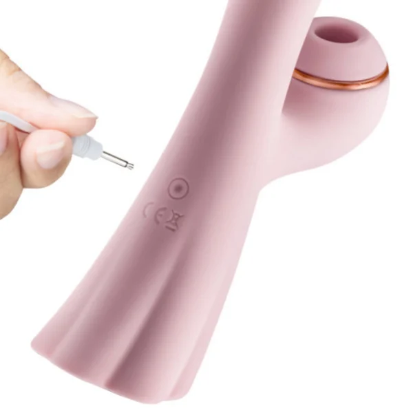 Lush Isabelle Silicone Air Pulsating Clitoral Stimulator & G-Spot Rabbit Vibrator - Pink