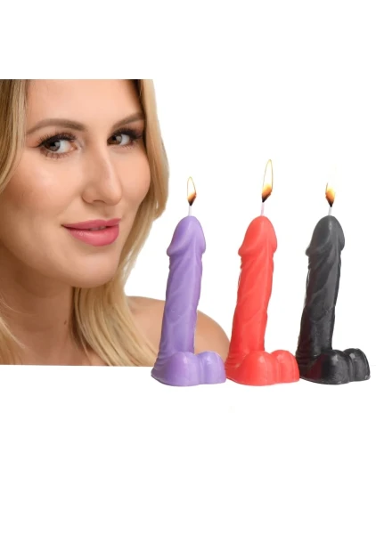 Master Series Passion Peckers Drip Candle Set