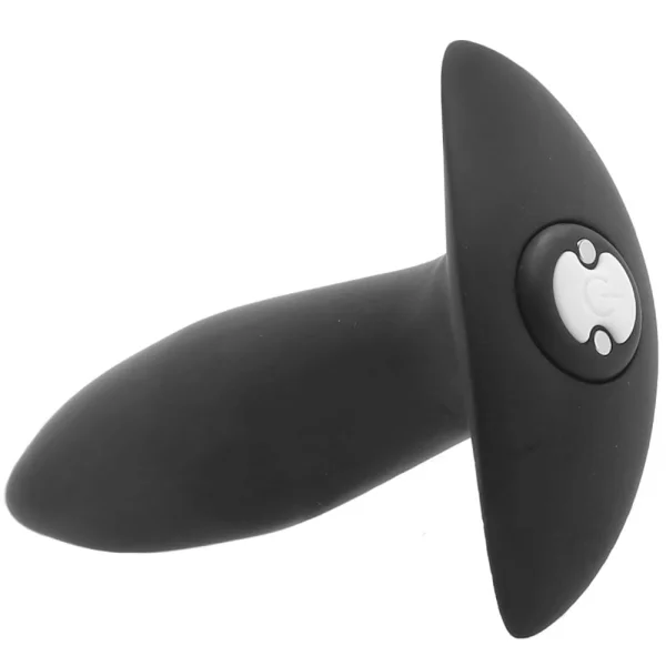15-Function Vibrating Mini-Plug Rechargeable Silicone Anal Plug By Nu Sensuelle - Black
