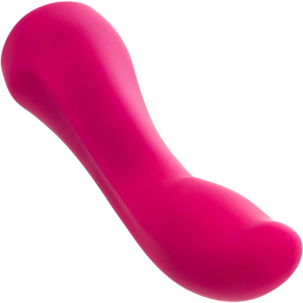 Gem Vibe Collection 7" Glider Rechargeable Waterproof Silicone G-Spot Vibrator By CalExotics - Pink