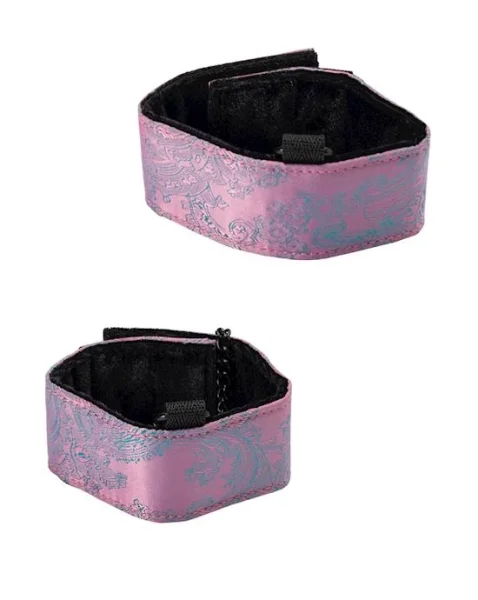 Bound Luxury Posture Collar With Cuffs  - Pink