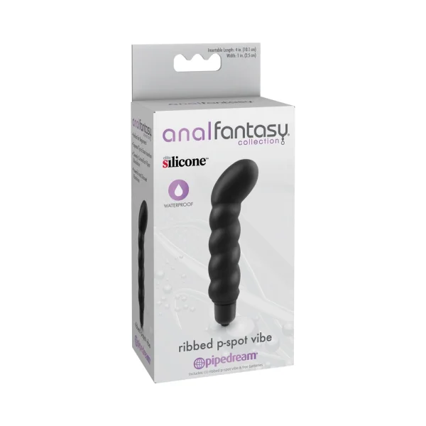 Anal Fantasy Ribbed P-Spot Vibe Black — image 8 of 11
