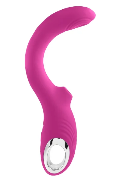 Strike A Pose Silicone Dual Stimulation G-Spot & Clitoral Vibrator With Suction By Evolved Novelties