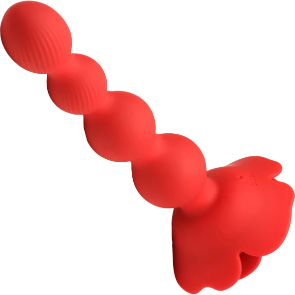 Bloomgasm Rose Twirl Vibrating & Rotating Anal Beads