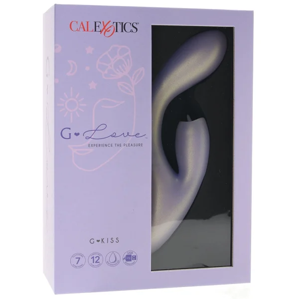 G-Love G-Kiss Silicone Rechargeable Waterproof Dual Stimulation Vibrator By CalExotics