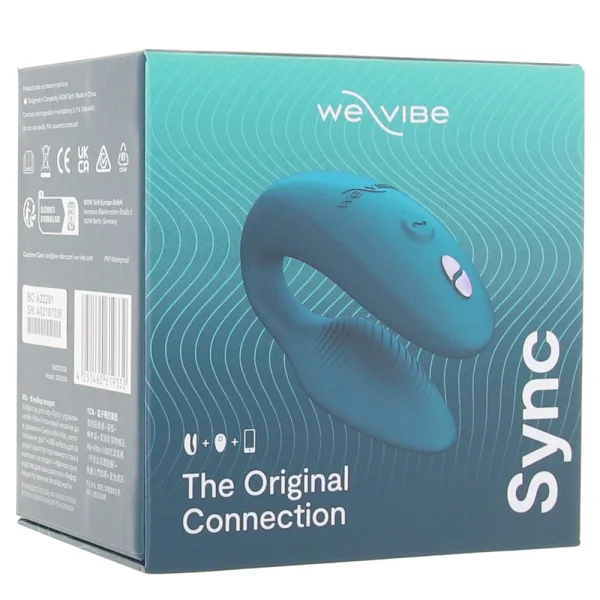 We-Vibe Sync Rechargeable Silicone Remote & App Controlled Couples Vibrator - Green Velvet