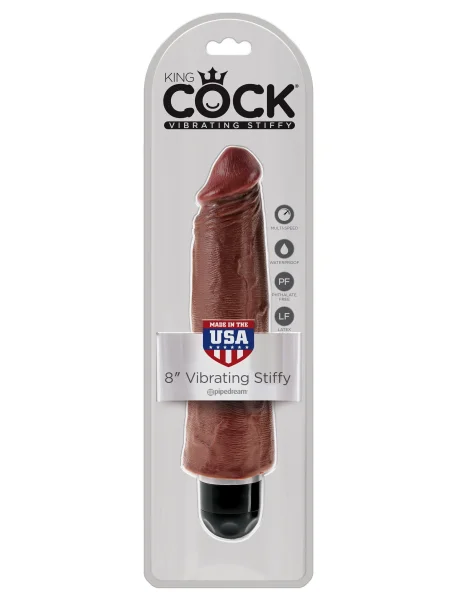 King Cock 8 in. Vibrating Stiffy