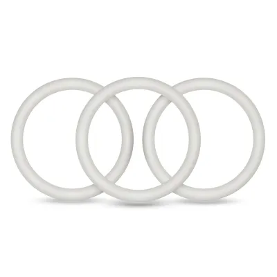 Performance Vs3 Pure Premium Silicone Cockrings Large White
