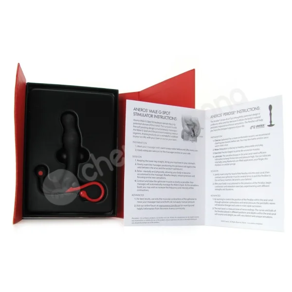 Eupho Syn Black/Red Male Prostate Massager