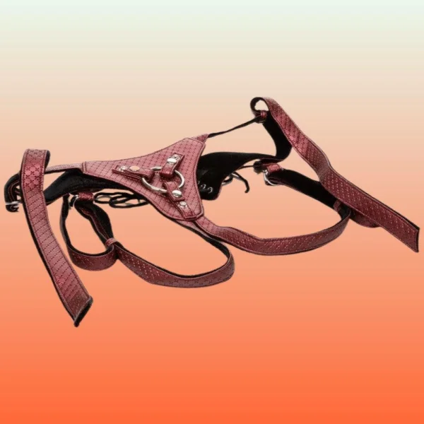 Her Royal Harness the Regal Queen Red Strap-On Harness