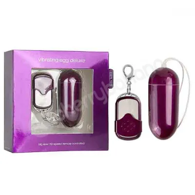 Shots Toys Purple Big Vibrating Egg Deluxe