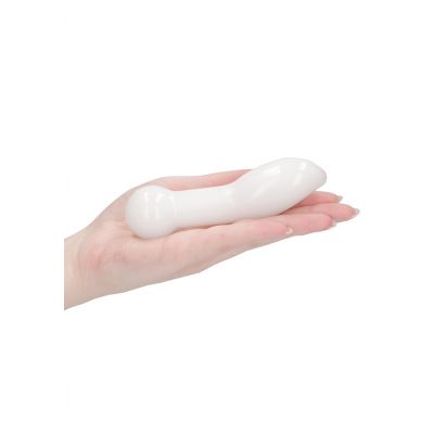 Blaze White Large Glass Dildo