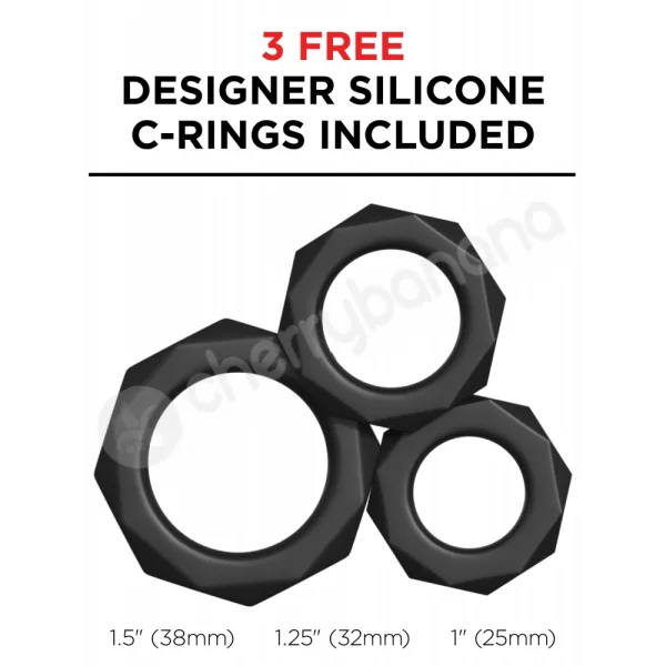 PDX Elite Black EZ Grip Stroker