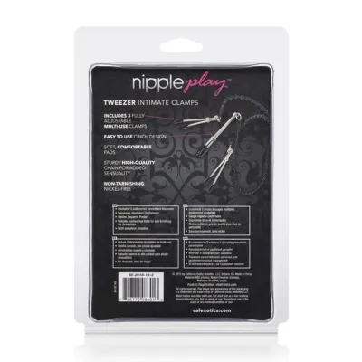 Nipple Play Tweezer Intimate Clamps Black