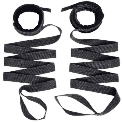 Lux Fetish Bondage Bed Strap Flogger Kit