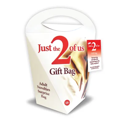 Just The 2 Of Us Gift Bag Adult Novelties Surprise Bag 6 Piece Kit
