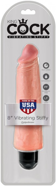 8" Vibrating Stiffy Cock