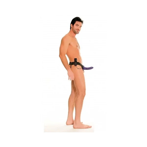 Fetish Fantasy For Him Or Her Vibrating Hollow Strap-on Purple — image 5 of 10