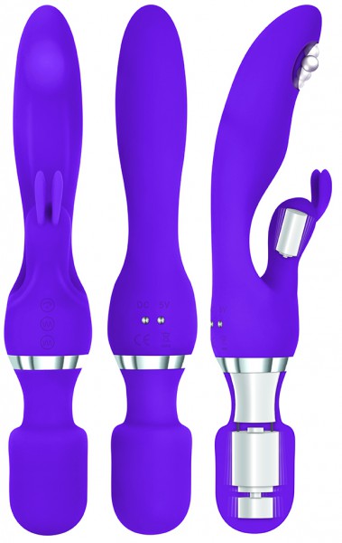 G-Motion 10" Wand Rabbit Vibrator