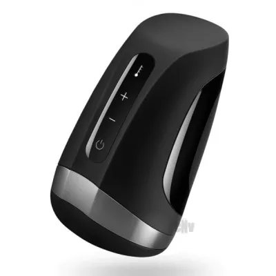 Satisfyer Men Heat Vibration Black Stroker
