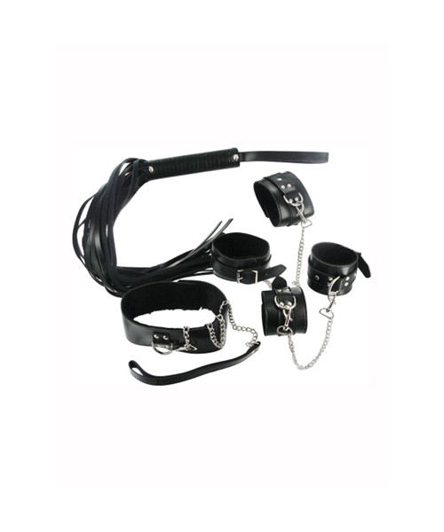 Strict Leather Black Bondage Set