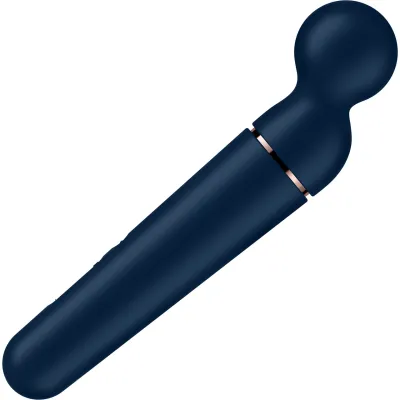 Satisfyer Planet Wand er Silicone Rechargeable Waterproof Wand Style Vibrator Blue
