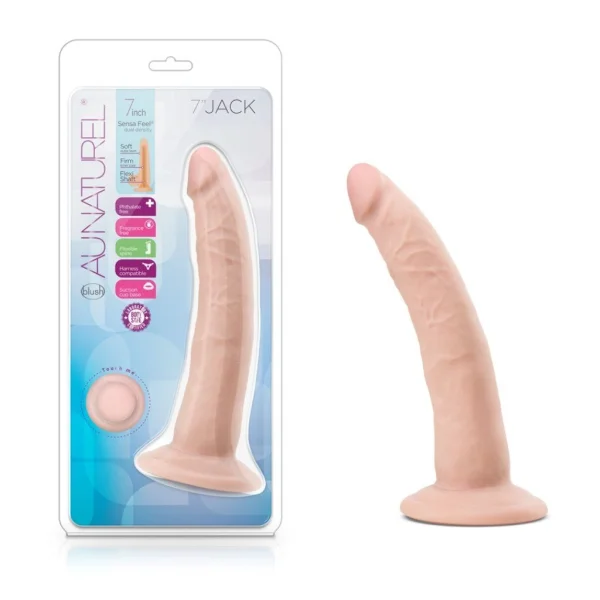 Blush Au Naturel Jack 7" Dildo Vanilla — image 5 of 5