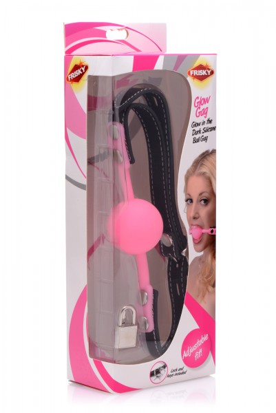 Glowing Pink Ball Gag