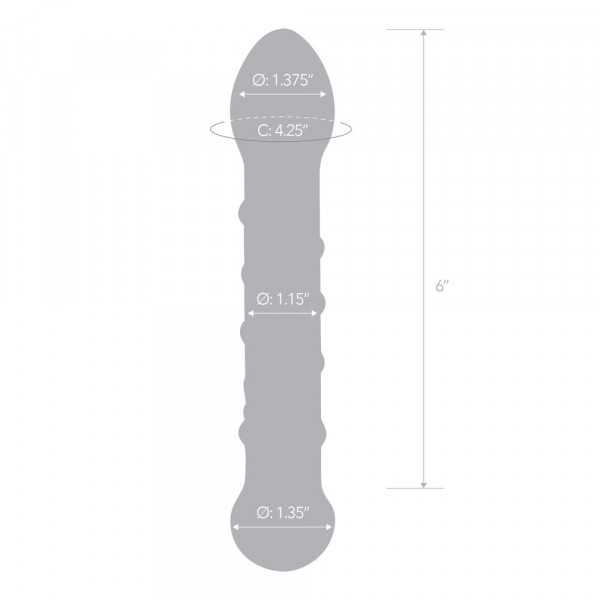 Gläs Spiral Staircase Full Tip G-Spot Glass Dildo