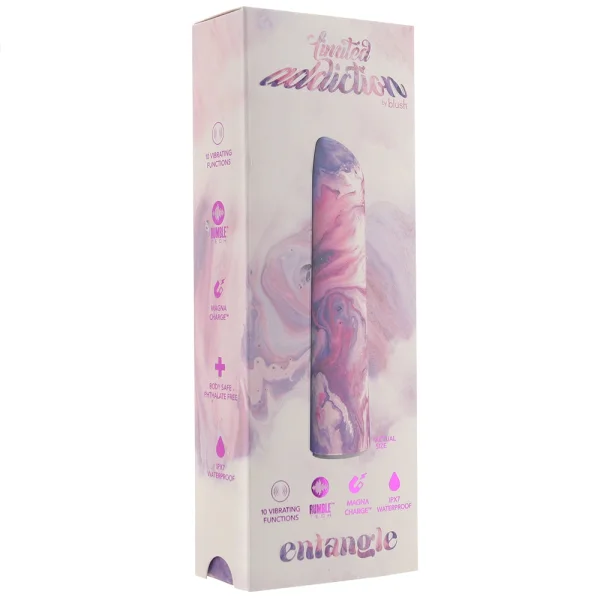 Limited Addiction Entangle Rechargeable Waterproof Power Vibe By Blush - Lilac