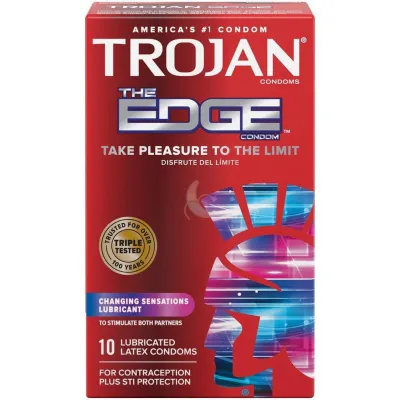Trojan quot The Edge quot Condoms with Stimulating Lubricants