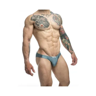 Men s Clothing Malebasics Justin Simon Classic Bikini Metal Green M