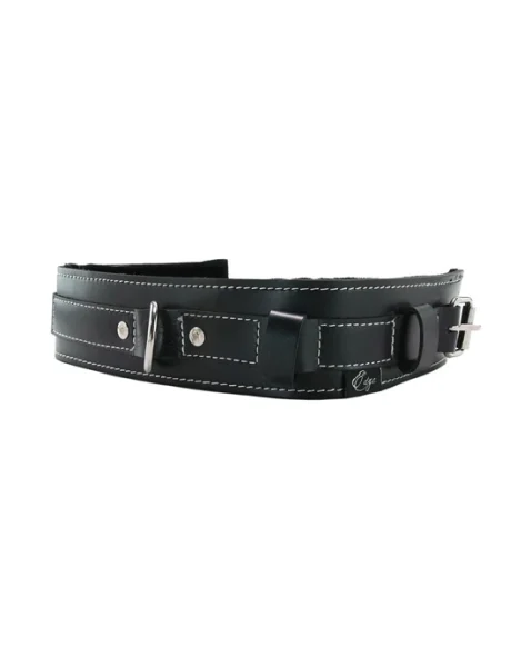 Sportsheets Edge Lined Leather Collar - Black