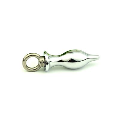 Metal Butt Plug Silver Large