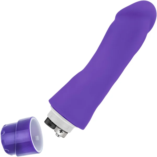 Luxe Marco Silicone Vibrating Dildo by Blush Novelties - Purple