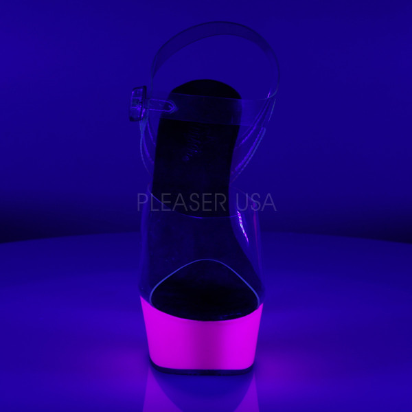 DELIGHT-608UV - 6" Heel, 1 3/4" UV PF Ankle Strap Sandal — image 2 of 4