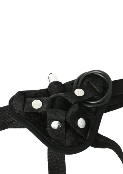 Vibrating Velvet Harness