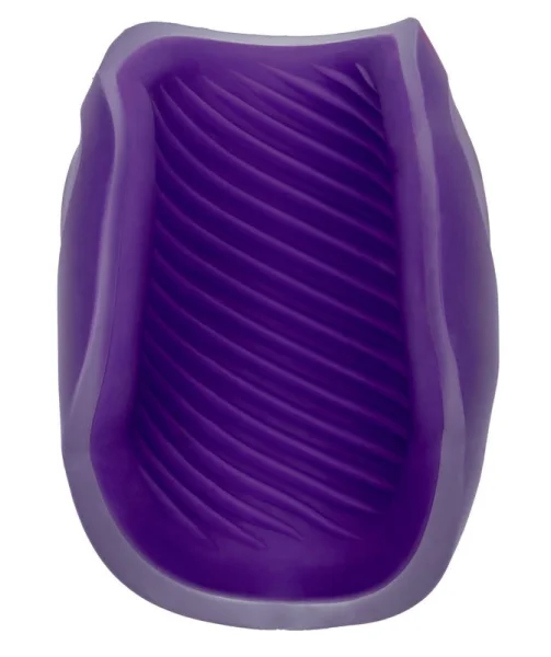 The Gripper Spiral Grip Penis Masturbator By CalExotics - Purple