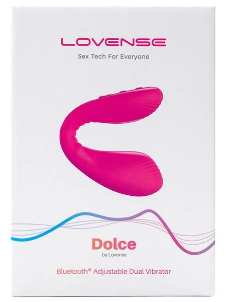 Lovense Dolce Remote Control Dual-ended Vibrator - Hot Pink - 2.9 Inch