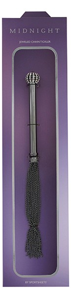 Midnight jeweled chain tickler