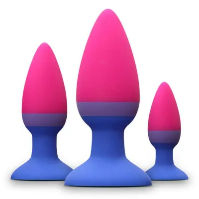 NS Novelties Colours Bi Flag Pleasure Plug Trainer Kit