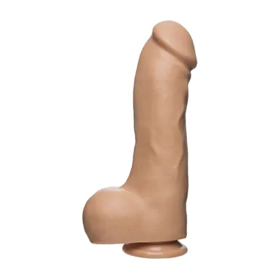 The D Master D Dildo With Balls Tan 12 Inch