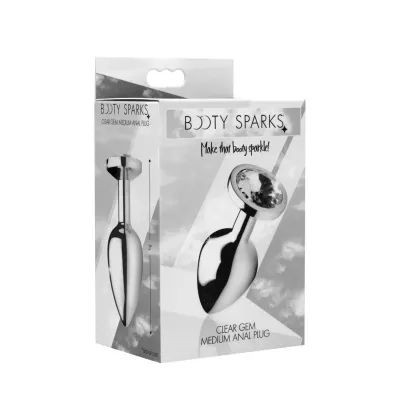Clear Gem Anal Plug Medium