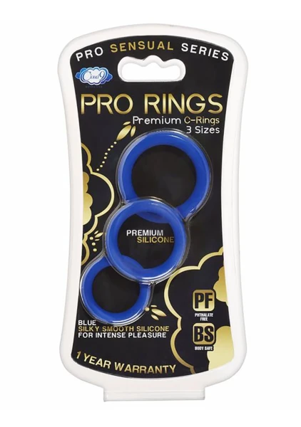 Pro Sensual Silicone Cock Ring 3-Pack