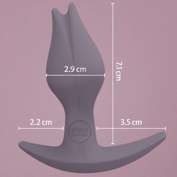 Fun Factory Bootie Fem Silicone Anal Plug - Dark Taupe