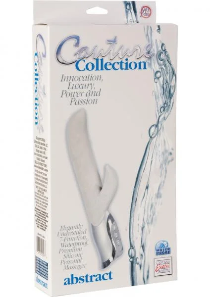 COUTURE COLLECTION ABSTRACT 5.5 INCH 7 FUNCTION PERSONAL MASSAGER WHITE