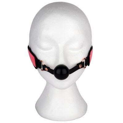 Bondara Pink Kink Rose Gold Soft Velcro Bondage Ball Gag