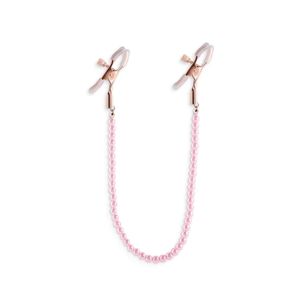 Bound DC1 Alligator-Style Nipple Clamps with Pearl Chain